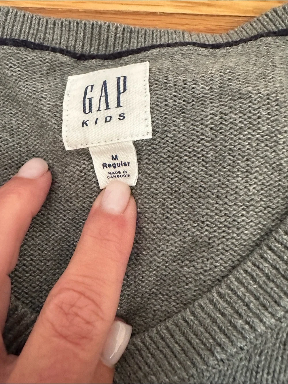 GAP KIDS Youth Medium Boy Sweater Bundle of 3 (Navy, Gray, Black)